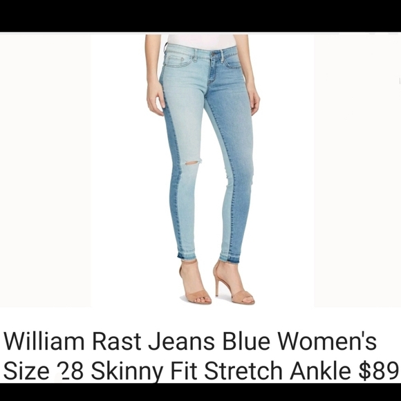 WILLIAM RAST 2 TONE STRETCH SKINNY JEANS - Picture 3 of 6
